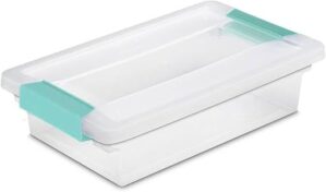 Sterilite Small Clip Box Stackable Storage Bin
