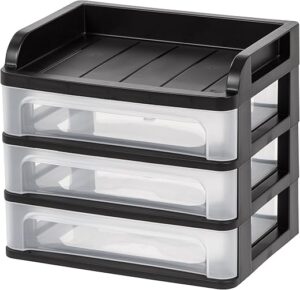 IRIS Small Desktop Drawer System, Black