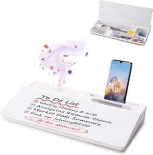 TSJ OFFICE Small Glass Desktop Whiteboard Surface Pad