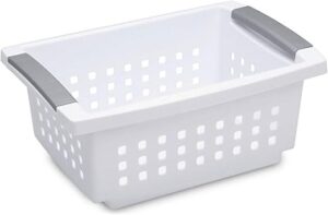 Sterilite Small Plastic Stacking Storage Baskets, 8 Pack