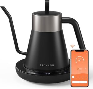 CROWNFUL Smart Electric Gooseneck Kettle, 0.8L Capacity