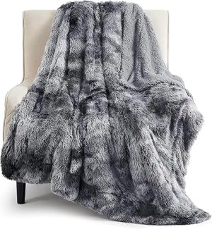 Bedsure Soft Throw Blanket For Couch, Fluffy Fuzzy Blanket