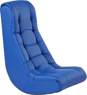 Factory Direct Partners Soft Tufted Floor Rocker - Blue, 10488-BL