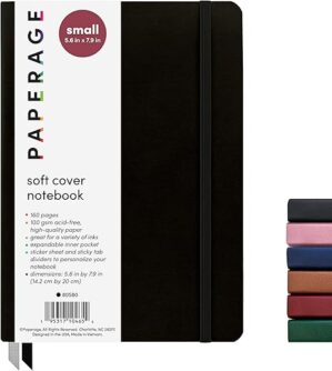 PAPERAGE Softcover Lined Journal Notebook, 176 Pages