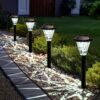 GIGALUMI Solar Lights Outdoor Waterproof, 8 Pack