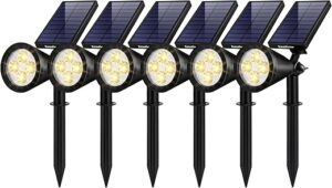 InnoGear Solar Lights Outdoor Waterproof Pathway Spotlights, Pack Of 6