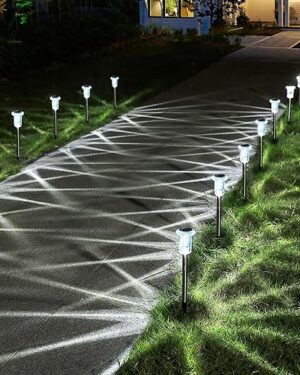 HENRE Solar Pathway Lights Outdoor Waterproof IP65