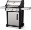 Weber Spirit S-315 Propane Gas Grill, Stainless Steel