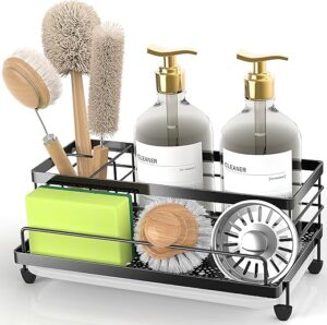 Cisily Sponge Holder Caddy With Drip Tray