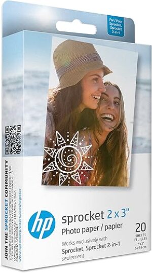 HP Sprocket 2x3 Zink Sticky Back Photo Paper