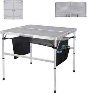 Nice C Square Grill & Camping Table With Storage
