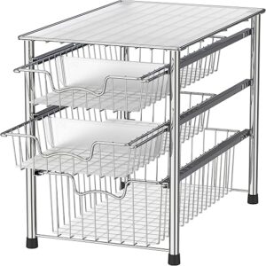 Simple Houseware Stackable 3 Tier Basket Organizer Drawer