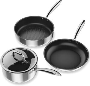 MOMOSTAR Stainless Steel Induction Cookware Set