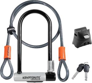 Kryptonite Standard Bike U-Lock With Cable