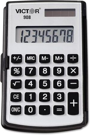 Victor Standard Function Calculator, Black, 908