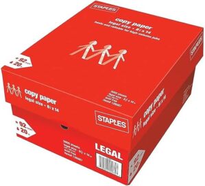 STAPLES 8.5"x14" Copy Paper 126987