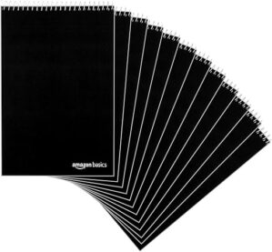 Amazon Basics Steno Books, 6" x 9", 12-Pack