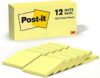 Post-it Sticky Note Pads, 3×3 Inches, Canary Yellow