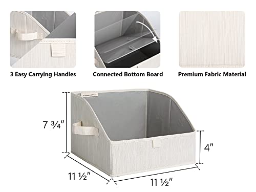 StorageWorks Trapezoid Fabric Storage Bins, Small, 3-Pack - Image 2