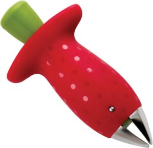 Chef'n Strawberry Huller, Red/Green