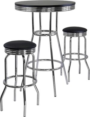 Winsome Summit Dining Furniture, Black/Metal