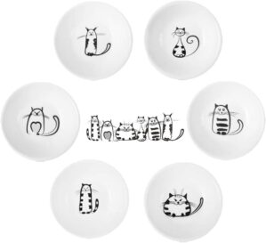BigNoseDeer Super Cute Cat Ceramic Sauce Dish Set