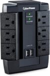 CyberPower Surge Protector, 1200J, 6 Swivel Outlets