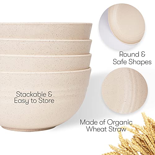 SWEVEN Wheat Straw Unbreakable Dinnerware Set - Image 3