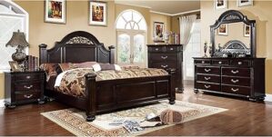 Home Syracuse Bedroom Set, King, Walnut