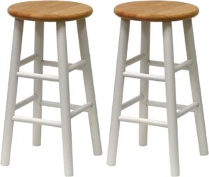 Winsome Tabby Stool, White