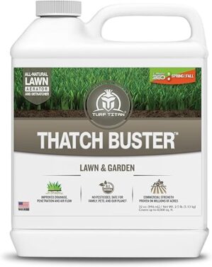 Turf Titan Thatch Buster Lawn Aerator & Dethatcher (32oz)