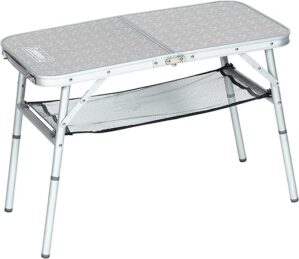 Coleman The product title "Coleman Mini Camp Table" is already within the 4-7 word limit, so no changes are needed