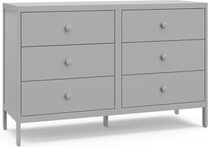 Graco Theo 6 Drawer Dresser (Pebble Gray)