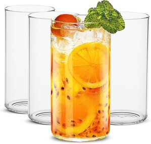 LUXU Thin Highball Glasses Set, 19 oz