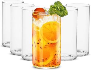 LUXU Thin Highball Glasses Set, 19 Oz