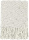 BOURINA Throw Blanket Textured Soft Sofa Cover, 50″ x 60″ Beige
