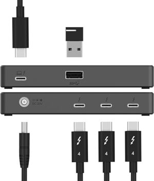 SABRENT Thunderbolt 4 Hub With 60W Charging
