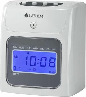 Lathem Top-Feed Electronic Time Clock Bundle (400EKIT)