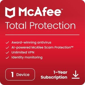 McAfee Total Protection 2024 | 1 Device Download
