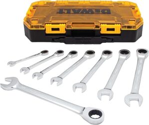 DEWALT Tough Box SAE Ratcheting Wrench Set