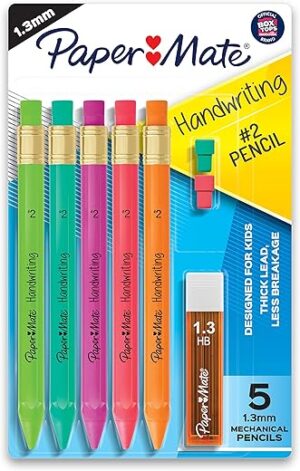 Paper Mate Triangular Mechanical Pencil Set, 1.3mm