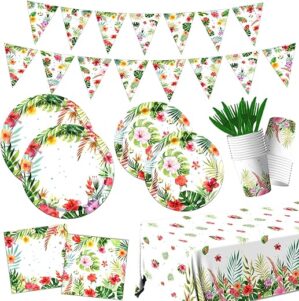 GREHUMOR Tropical Luau Party Decorations Set