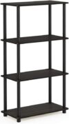 Furinno Turn-N-Tube 4-Tier Shelf Display – Espresso/Black