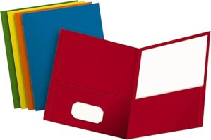 Oxford Two-Pocket Folders, Assorted Colors, 57513