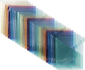 Amazon Basics Two Pocket Plastic Dividers, 8 Tab