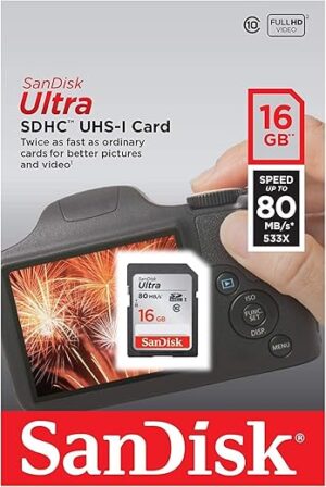 SanDisk Ultra 16GB Class 10 SDHC Memory Card (SDSDUNC-016G-GN6IN)