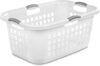 Sterilite Ultra Laundry Basket, Large Plastic, White