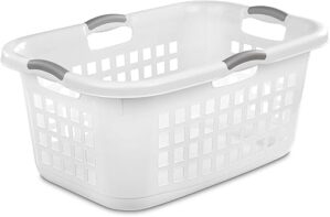 Sterilite Ultra Laundry Basket, Large Plastic, White