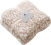 MH MYLUNE HOME Ultra Soft Leopard Throw Blanket (51×63)