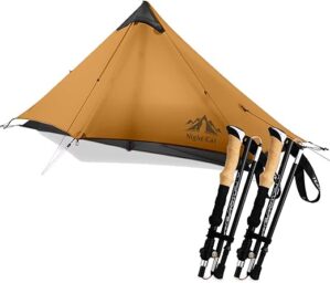 Night Cat Ultralight 1 Person Tent With Trekking Poles